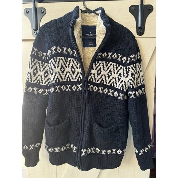 American Eagle Outfitters Other - American Eagle Zip Up Sherpa Sweater Jacket